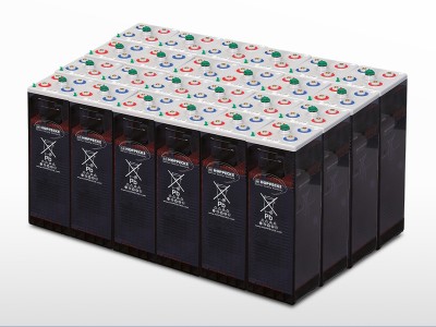 Parc de 24 batteries HOPPECKE OPzS Sun Power V L 2-1520 | 48V / 1520Ah (72,9kWh)