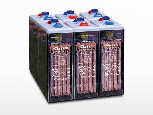 Parc de 6 batteries EXIDE GNB Classic OPzS Solar 450 | 12V / 450Ah (5,4kWh)