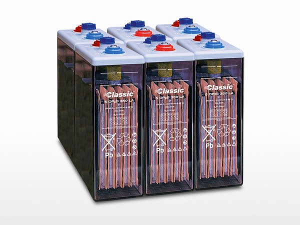 Parc de 6 batteries EXIDE GNB Classic OPzS Solar 765 | 12V / 765Ah (9,1kWh)