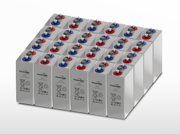 Parc de 24 batteries ENERSYS PowerSafe 7 OPzV 490 | 48V / 752Ah (36kWh)