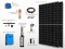 Composition du Kit pompe solaire immergé pour goutte à goutte LORENTZ 820W | 50m - 1,3m³/h