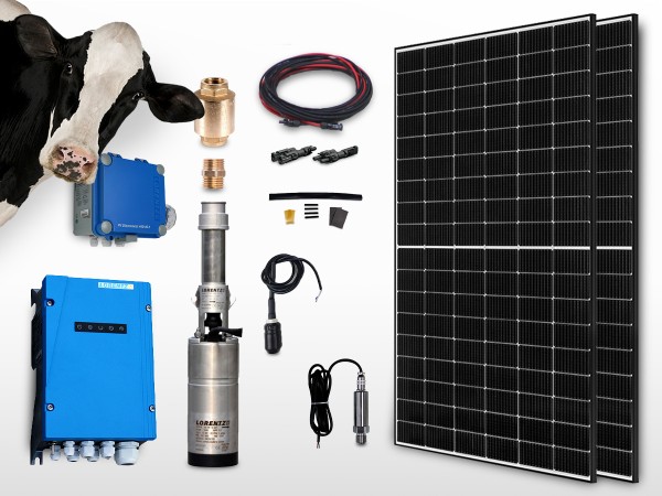 Kit pompe solaire immergée abreuvoir LORENTZ PS2-150 AHR-07S | 60m - 1,4m³/h