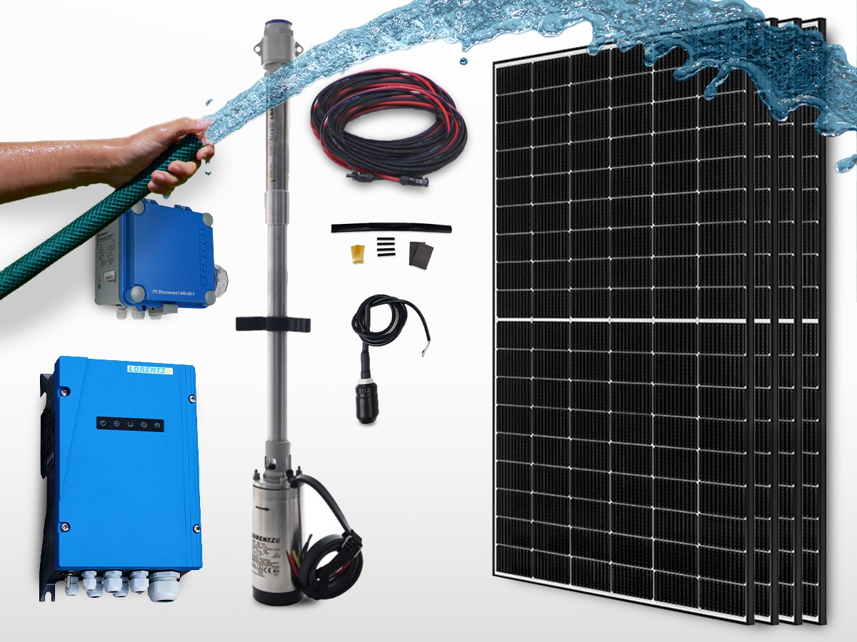 Pompe Solaire Immergée 180W 12V - Débit 1,2 M³/h, Profondeur 30 M - En Acier Inoxydable, IP68 - Pour Puits, Irrigation, Jardin