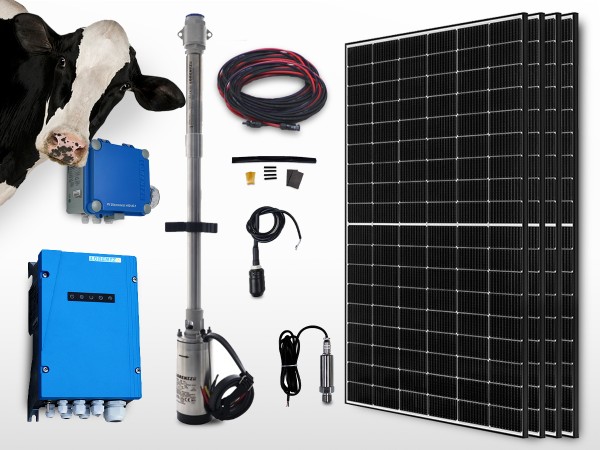 Kit pompe solaire immergée abreuvoir LORENTZ PS2-600 HRE-07 | 90m - 1,3m³/h