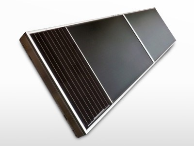 Capteur solaire à air TWINSOLAR Compact 4.0 plat sur façade | 250m3/h