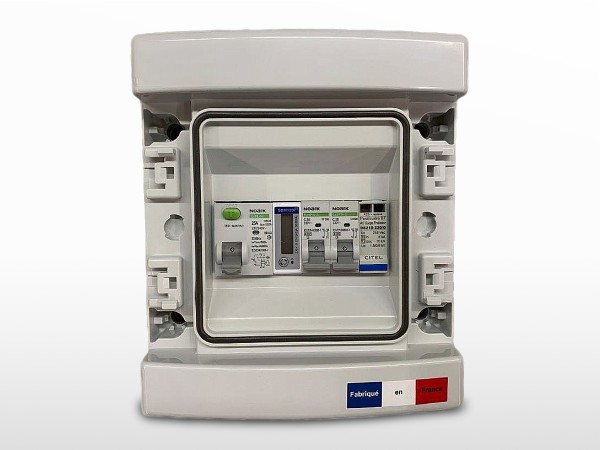 Coffret de protection AC monophasé 3kW Micro-onduleur + PF | 230V / 20A