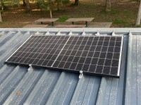Fixation TOITURE Bac acier pour 1 panneau solaire | épaisseur cadre 30 à 50mm