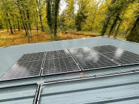 Fixation Toiture BAC ACIER pour 4 panneaux solaires | Cadre 30-50mm
