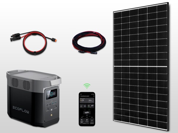 Kit panneau solaire autonome Plug & Play 450W - batterie DELTA 2 | 1kWh