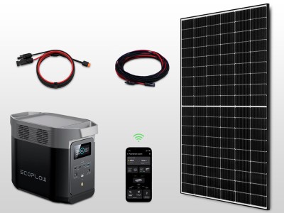 Kit panneau solaire autonome Plug  et  Play 450W - batterie DELTA 2 | 1kWh