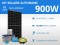 Kit solaire autonome 900W - Plomb Gel 300Ah | 24V / 7,2kWh