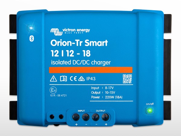 Chargeur DC VICTRON Orion-Tr Smart isolé 12/12 - 18A | 12 / 12V - 220W