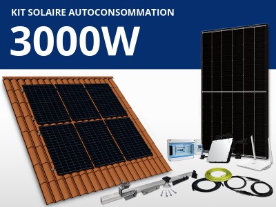 Kit solaire autoconsommation Hoymiles/Trina monophasé 3kW | Portrait 2 x 3