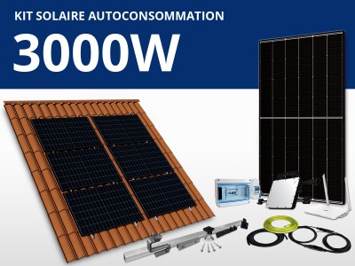 Kit solaire autoconsommation Hoymiles/Trina monophasé 3kW | Paysage 3 x 2