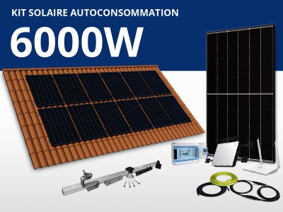 Kit solaire autoconsommation Hoymiles/Trina monophasé 6kW | Portrait 2 x 6