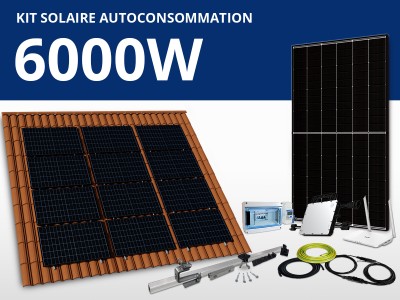 Kit solaire autoconsommation Hoymiles/Trina monophasé 6kW | Paysage 4 x 3