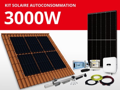 Kit solaire autoconsommation Huawei/Trina monophasé 3kW | Portrait 2 x 3