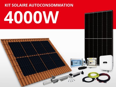 Kit solaire autoconsommation Huawei/Trina monophasé 4kW | Portrait 2 x 4