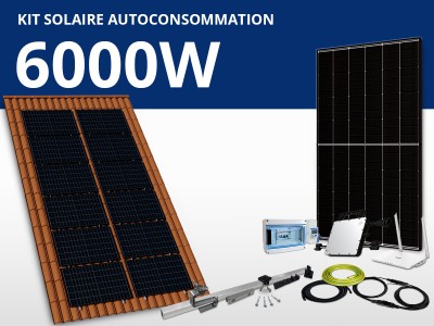 Kit solaire autoconsommation Hoymiles/Trina monophasé 6kW | Paysage 6 x 2