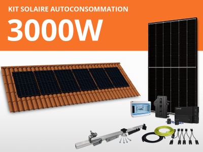 Kit solaire autoconsommation Enphase/Trina monophasé 3kW | Portrait 1 x 6