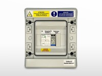Coffret de protection AC monophasé 0-4kVA + parafoudre | 230V / 20A