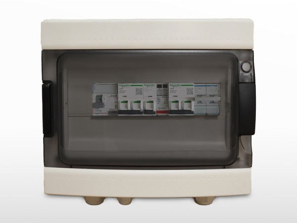 Coffret de protection AC monophasé - inverseur + parafoudre | 50A