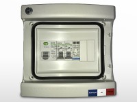 Coffret de protection AC monophasé 3kVA + parafoudre | 30mA / 16A