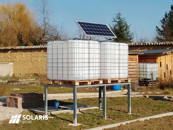 Réalisation d'un système de pompage immergé pour arrosage de jardin
