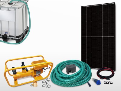 Kit motopompe solaire cuve SOLARIS 500 - pressostat | 40m - 2,7m³/h