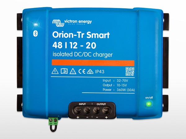 Chargeur Orion-Tr Smart 48/12-20A (240W) Isolé DC-DC | 48V / 12V - 20A