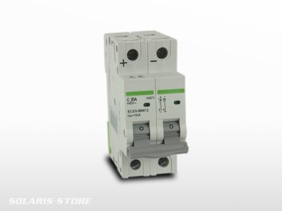 Disjoncteur Bipolaire CC Courant Continu 250Vcc | 10A