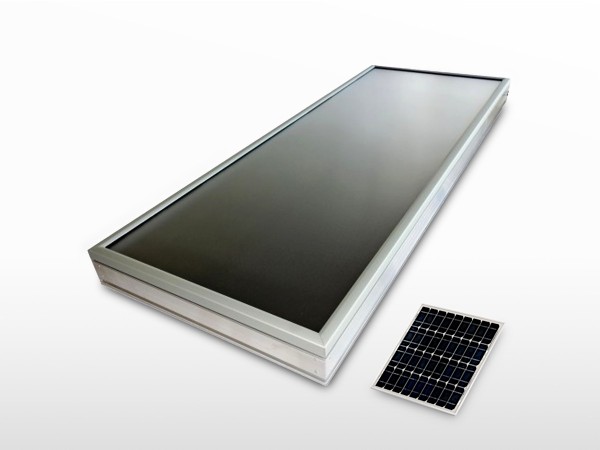 Capteur solaire à air TWINSOLAR DUO plat sur façade | 90m3/h