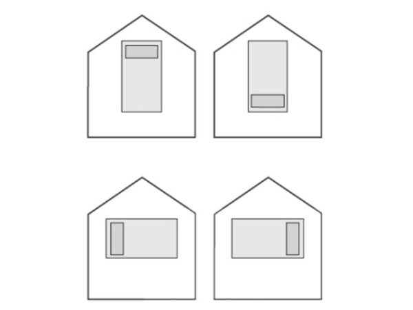 Différents sens de montage