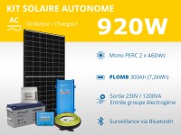 Kit solaire autonome 920W - Plomb Gel - Multiplus 1200VA | 230V / 7,2kWh