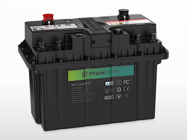 Batterie lithium PYLONTECH Bluetooth RT12100 - 12V / 100Ah | 1,28kWh
