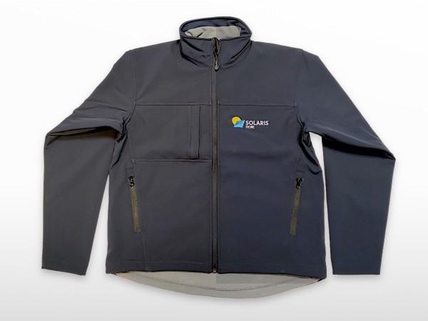 Veste softshell SOLARIS brodée doublée Bleu Navy | Taille L