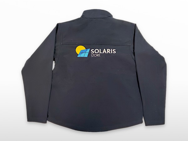 Veste softshell SOLARIS brodée doublée Bleu Navy arrière