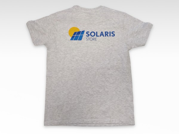 Tee-shirt coton SOLARIS imprimé Gris arrière