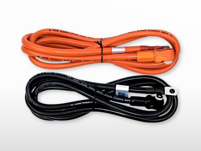 Câbles 50mm² / M10 pour batterie PYTES V5°a vers onduleur | 2m