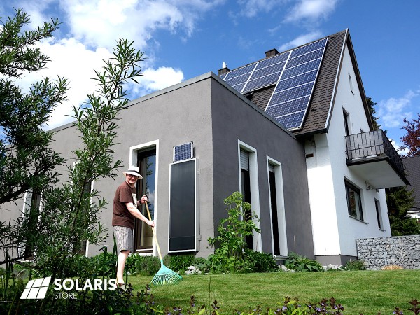 Capteur solaire à air TWINSOLAR DUO plat sur façade