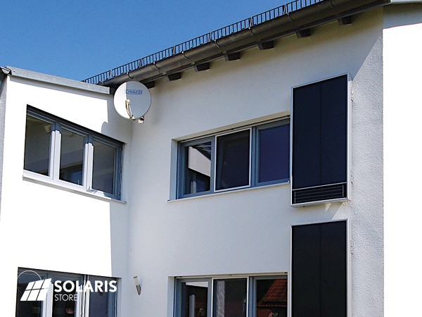 Capteur solaire à air TWINSOLAR Compact 2.0 à plat sur FACADE