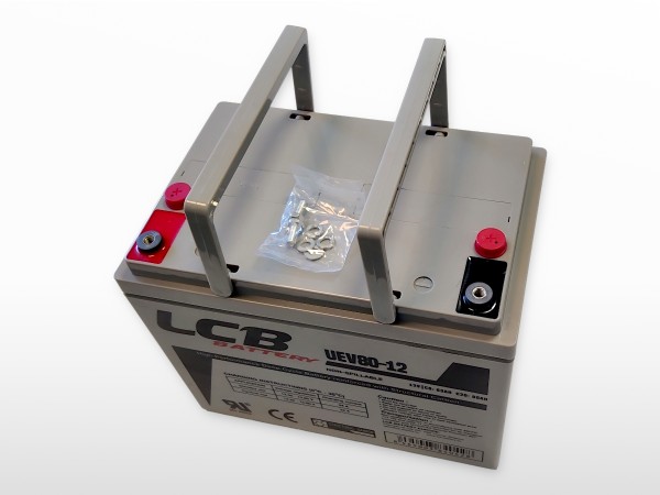 Connexions Batterie plomb AGM étanche LCB 12V / 80Ah