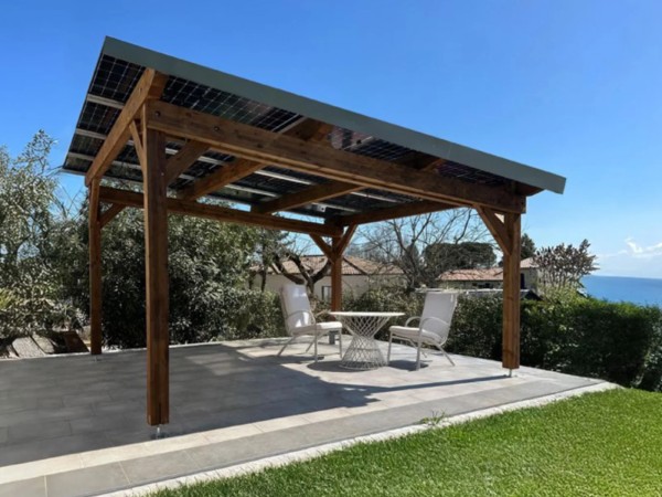 Pergola solaire autoconsommation monophasé 6kW | 18m²