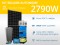 Kit solaire autonome 2790W - OPzV - Multiplus GX 3000VA | 230V / 22,9kWh
