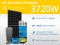 Kit solaire autonome 3720W - OPzV - Multiplus GX 5000VA | 230V / 27,5kWh