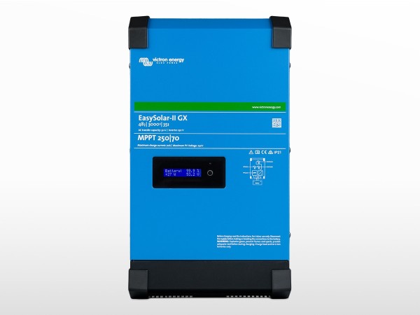 Onduleur hybride EasySolar-II 48/6k5/100-50 MPPT250/100 GX Victron | 48V / 6kVA
