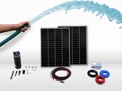 Kit solaire de pompage immergé SHURFLO | 70m - 0,4m³/h