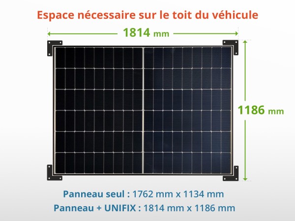 Dimensions panneau 450W JA-Solar