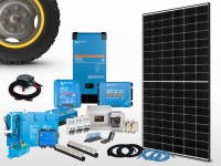 Kit solaire complet véhicule MPPT 465W - Multi 2000VA - Lithium | 12V / 200Ah