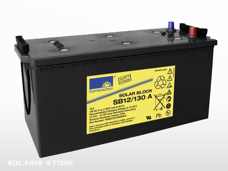 - 12V 130Ah solaire | Batterie * SONNENSCHEIN gel 130A SB12/ SOLARIS-STORE